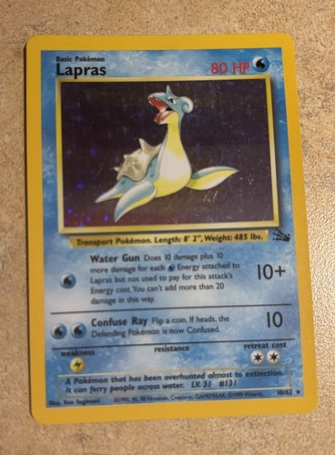 Pokémon tcg lapras - tcg, fossil