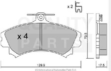 PASTIGLIE FRENO ANTERIORE
