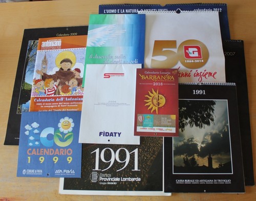 Lotto calendari vari anni - calendari,