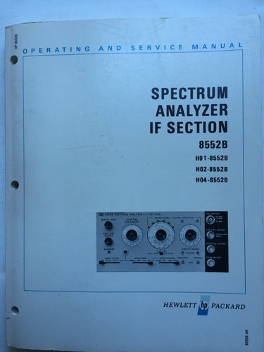 8552b analizzatore di - hp,