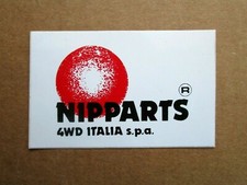 ADESIVO/STICKER "NIPPARTS 4WD ITALIA SPA" - Ricambi auto - Anni '80 - (2° Tipo) 