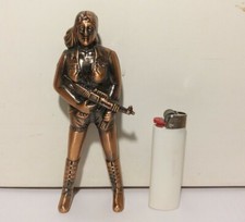 ACCENDINO A GAS DA TAVOLO KILLER GIRL/RIFLE-ACCENDINO-BRICCHETTO-ACCENDINO-MECHERO-VINTAGE