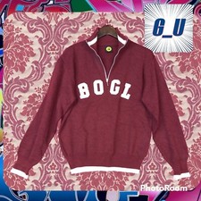 BODY GLOVE MADE IN ITALY MAGLIA BDGL JUMPER COLLO CAMINO S BIG LOGO GRANATA RARA
