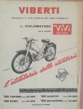 VIBERTI VIVI 48 CICLOMOTORE COVER COPERTINA 1956 ADV PUBBLICITA' REKLAME WERBUNG