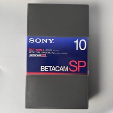 Sony Betacam SP Tape BCT-10MLA videocassetta VTR 10 minuti grande per PAL/SECAM