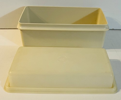 Tupperware vintage beige bread - beige,