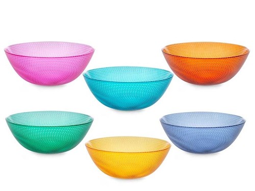 Insalatiera vetro colorato - vetro,