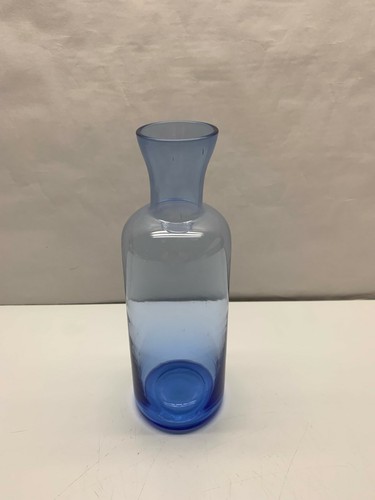 Vaso bottiglia vetro - vetro, blu