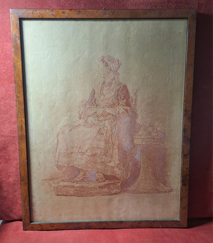 Disegno antico sanguigna su - disegno,