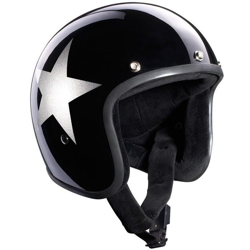 Casco jet bandit - star, nero