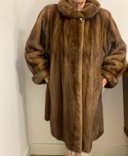 pelliccia Vero visone marrone