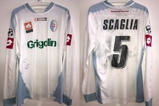 maglia shirt TREVISO calcio SCAGLIA 5 anni 2000 size XL usata MATCH WORN