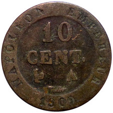 NAPOLÉON Ier 10 Cent 1809 A