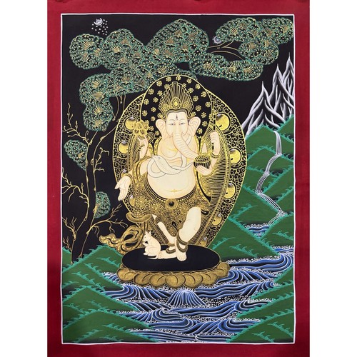Arte ganesha thangka - ganesha, a