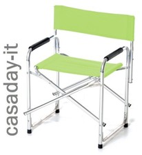 Sedia regista poltrona richiudibile alluminio tessuto idrorepellente leggerissim