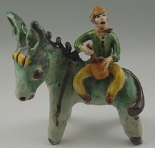 FIGURINA VIETRI ITALIA ASINO CON CAVALIERE ICS DOLKER GAMBONE RARA #26