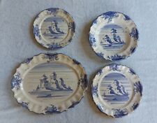 servizio piatti vintage cucina Bianco E Blu Albissola 31 Pezzi Vintage 