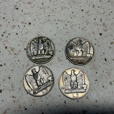 Set 4 Monete 5 Lire aquilotto