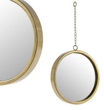 SPECCHIO ORO TONDO DA ARREDO