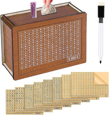 Salvadanaio in Legno,Salvadanaio Con Obiettivi,Salvadanaio Con Contatore,Salvada