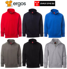 PAYPER Felpa Garzata da Uomo CARSON a Mezza Zip da Lavoro in Cotone Invernale