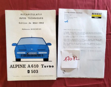 N°17072/   ALPINE A 610 Turbo