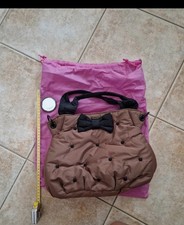 Borsa Camomilla in tessuto e fiocco in raso