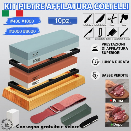 Kit pietre affilatura coltelli - affilatura,