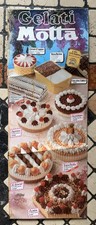 VINTAGE INSEGNA lamiera serigrafata GELATI MOTTA torte gelato anni 90 1990S