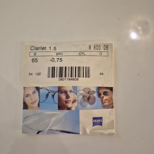 Zeiss lente monofocale - zeiss, cr39