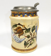 Bottiglia Dipinta A Mano Con Lithophanie Circa 1890 Marcata