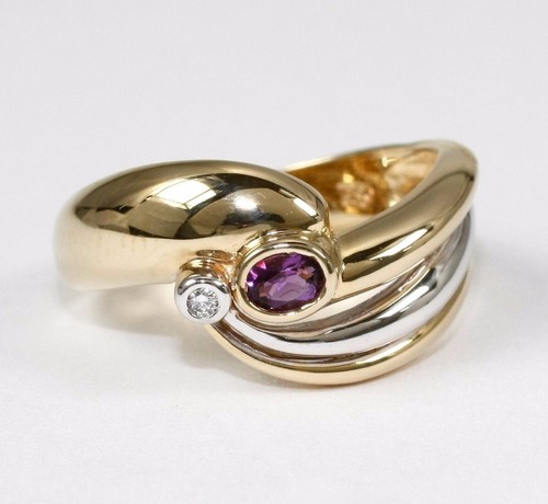 Anello con ametista - con,