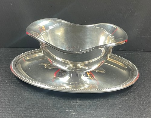 Saucière métal argenté - saucière, en