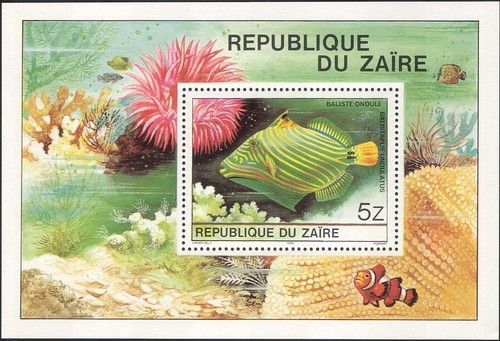 Zaire 1980 pesce - zaire,