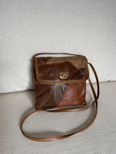 Borsa tracolla patchwork in - a,