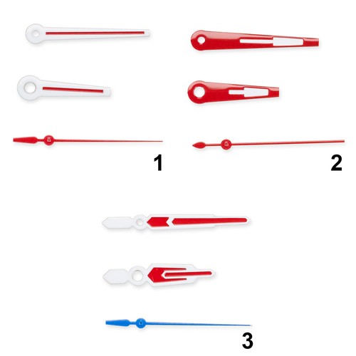 Set lancette orologio quarzo