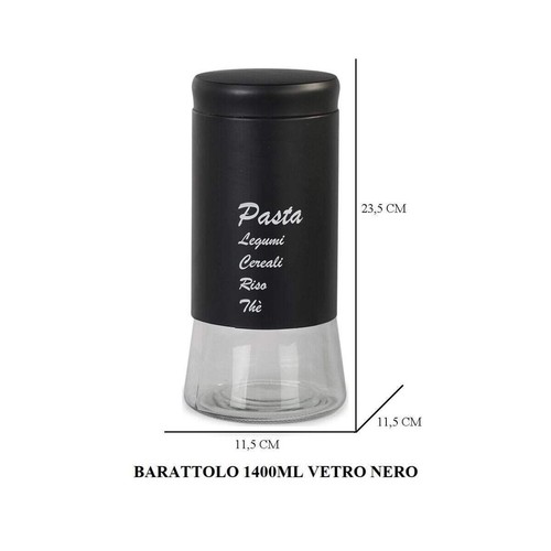 Barattolo vetro 1400ml - barattolo,