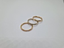 Pomellato Fedine Oro Giallo Rosa Bianco E Brillanti 0.09 Ct