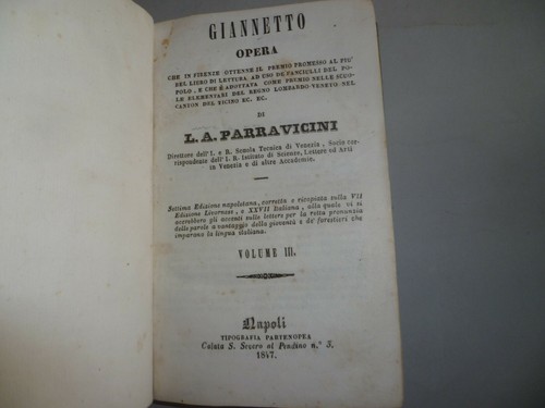 Giannetto opera parravicini - opera,