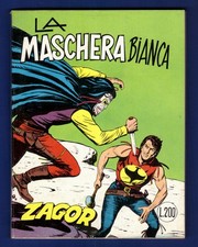 Zagor   Zenith 134  Lire 200 Maschera Bianca 1972  ottimo +