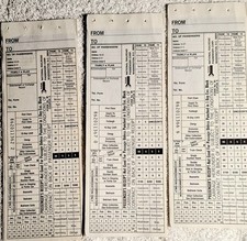 3 biglietti di bordo Amtrak