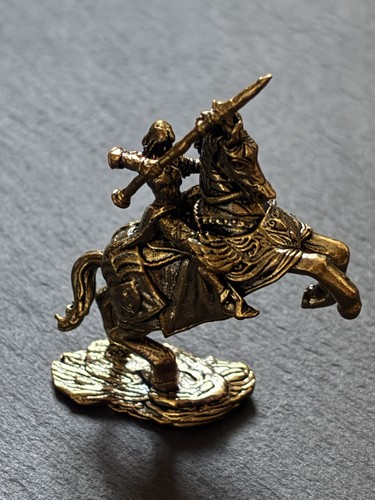 Cavaliere cavallo ottone - cavaliere, in