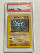 Pokemon TCG PSA 8 MACHAMP 8/102 Set Base - 2000 ITA ITALIANO
