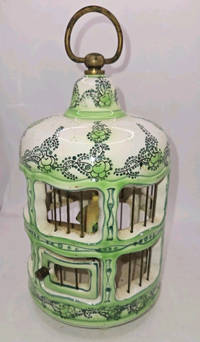 Gabbia uccellini ceramica