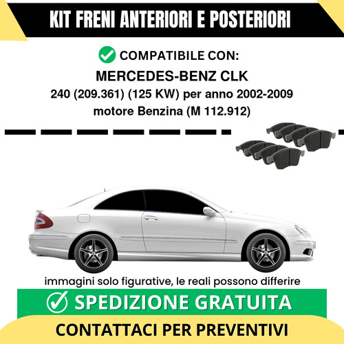 Pastiglie freno ant post - freno, +