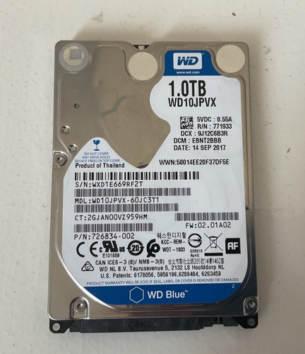 Western digital 5 hdd - 1, 2,5