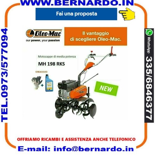 Motozappa oleo mac 198 - oleo, mh