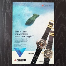 1992 Citizen Promaster Analog Aqualand - Original AD Print Pubblicità Vintage