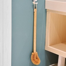 Spazzola per toilette curva