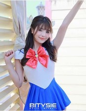 Costume da bagno Bitysie XXL stile marinaio luna cosplay costumi tessuto liscio perizoma zip